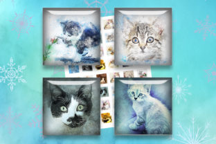 Download Cats Printable Digital Collage Sheets - Digital collage sheets Collection