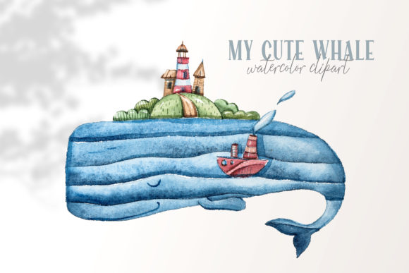 Download Watercolor Whale Clipart-png File - Watercolor whale Collection