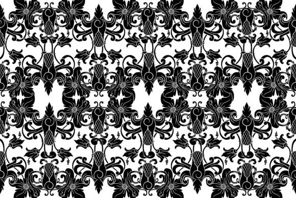 Download Seamless Black Lace Vector Baroque - Premium Bundle
