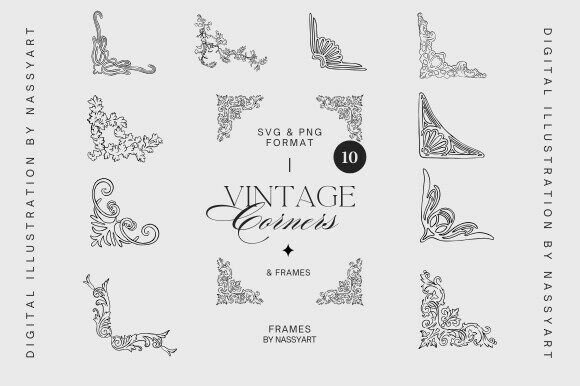 Download Vintage Baroque Corners and Frames Set - Premium Resources